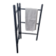 Wooden towel rail painted navy blue
