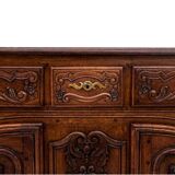 Commode ancienne sur pattes de lion, Europe occidentale, vers 1880. Après rénovation.