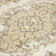 Turkish hand-knotted wool 1970s beige carpet 178 cm x 275 cm