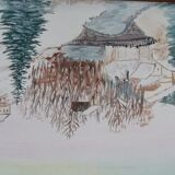 Franche-Comté landscape under the snow