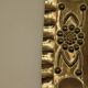 X-large mid-century Swedish brass Baroque sconce with double arm design