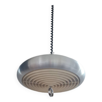 Brushed aluminum pendant light 1970