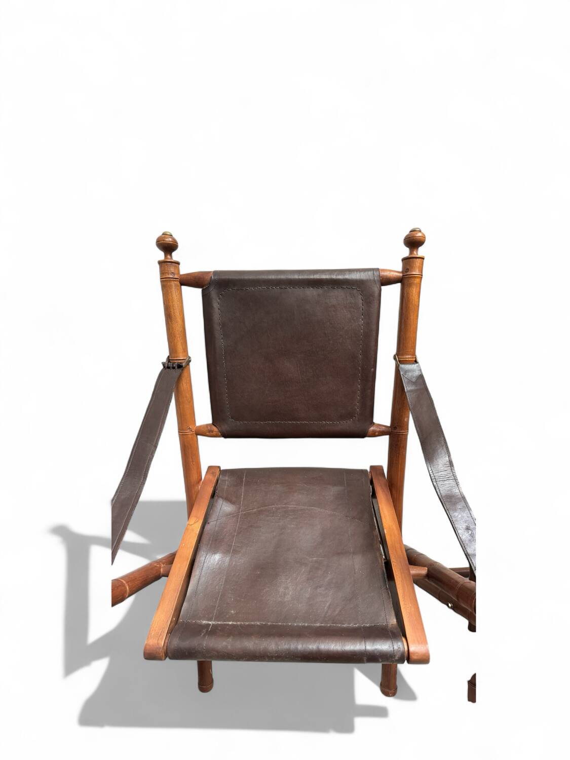Paire de chaises coloniales faux bambous 1960’s