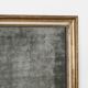 19th C antique French giltwood rectangular mirror with foxed glass