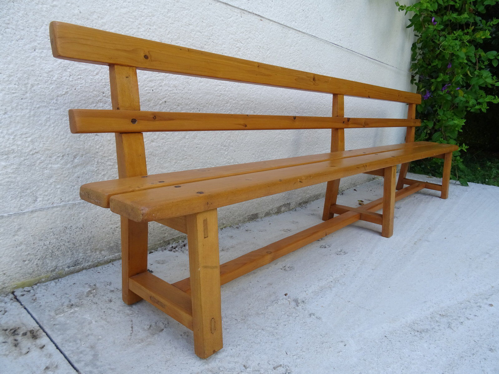 Kindergarten bench solid wood
