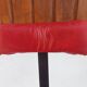 pair of high stools, leather, vintage, industrial