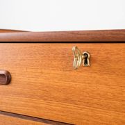 Scandinavian Teak Chest of Drawers, 1960s, Mid-Century Modern