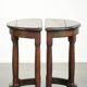 2 tables d'appoint anglaises antiques, fin du 19e siècle