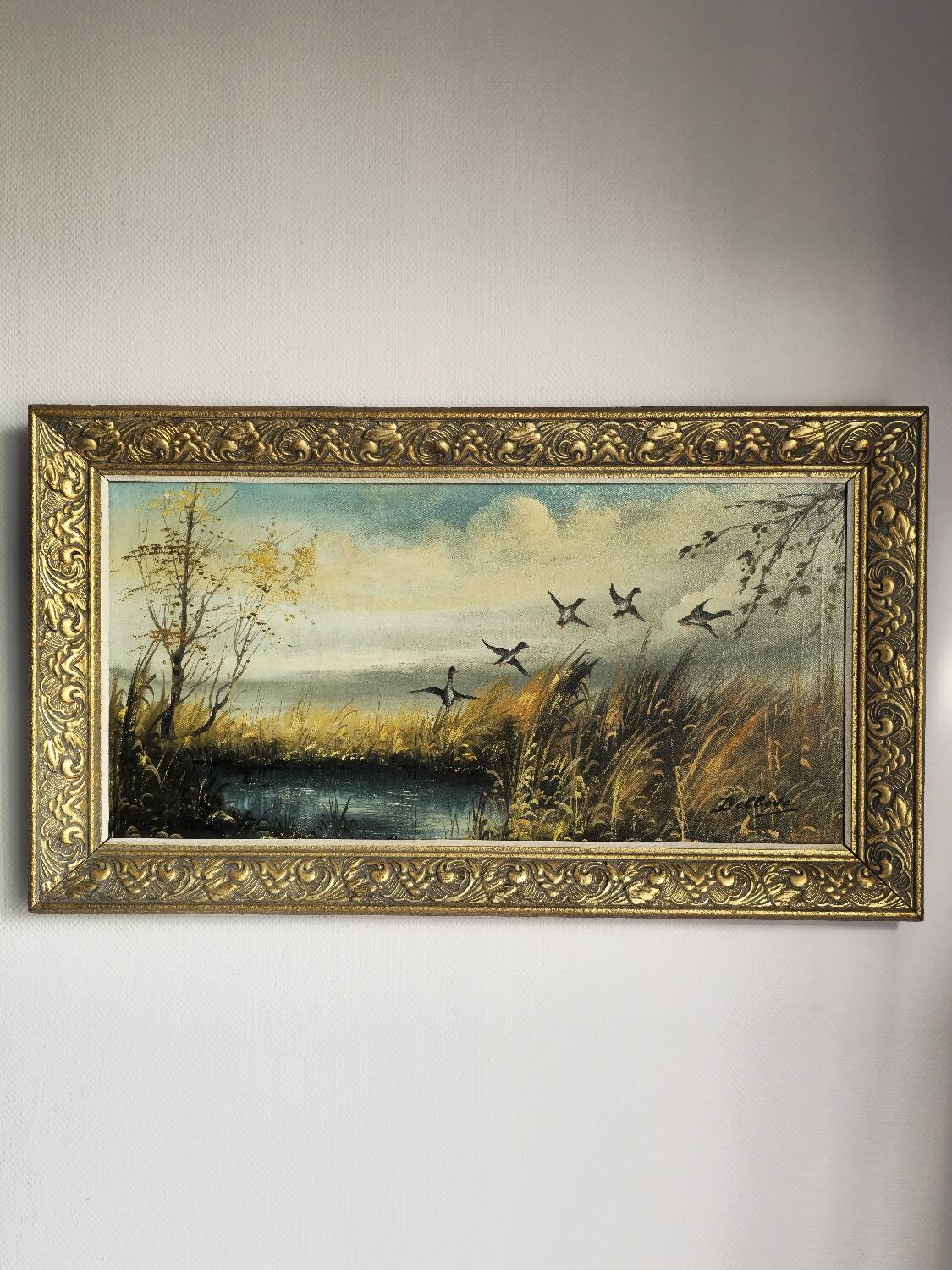 Painting "The Hunt" by Raoul Delbove