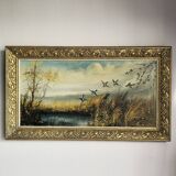 Painting "The Hunt" by Raoul Delbove