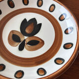 Set of 6 Boch La Louvière soup plates, Kimono model, 1970