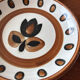 Set of 6 Boch La Louvière deep plates model Kimono 1970.