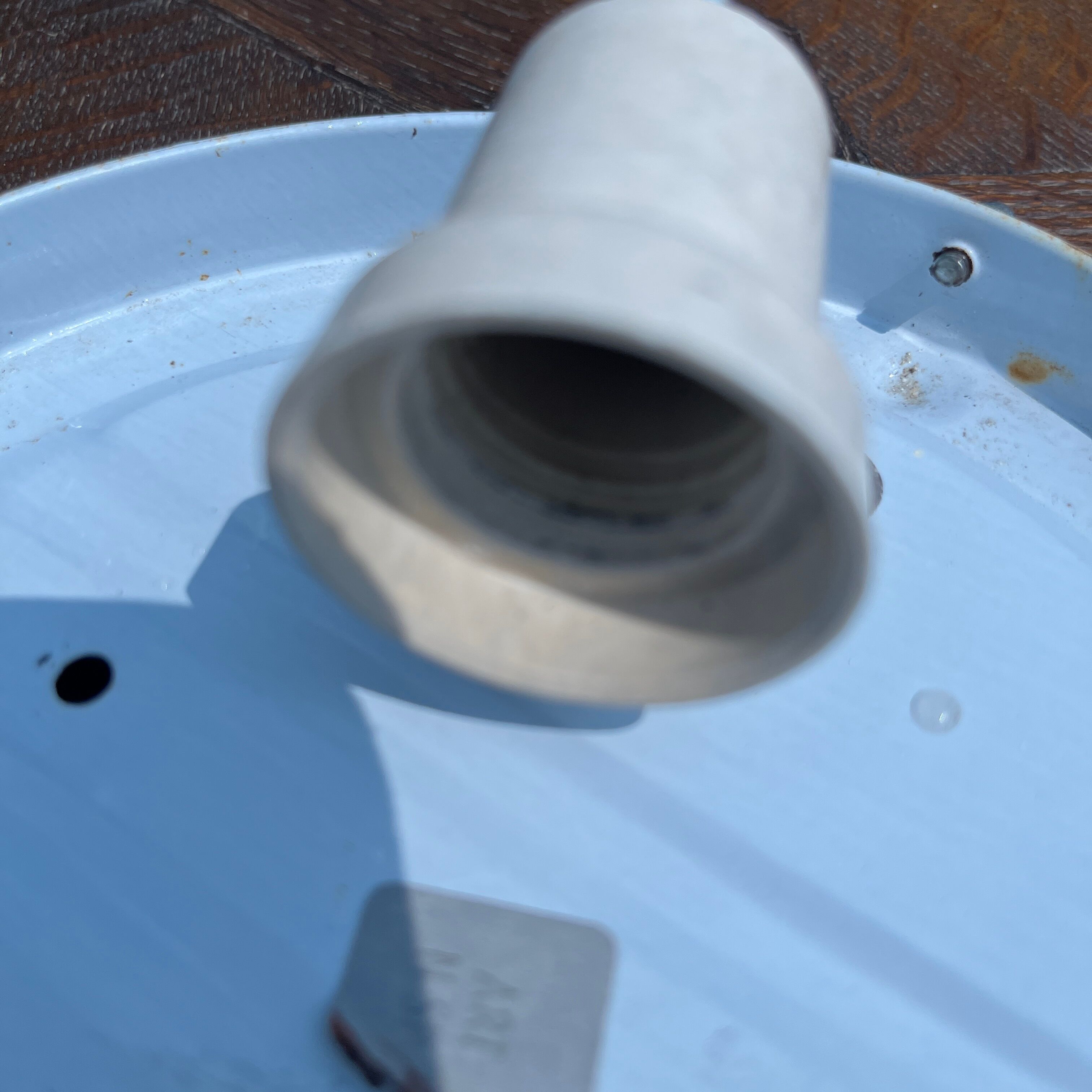 Cast glass ceiling lamp with relief