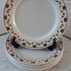 Set of 6 flat plates Gien early twentieth century