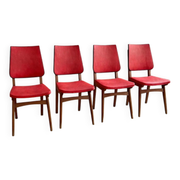 Chaises skai 1960
