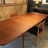 Scandinavian table with extensions-60 's
