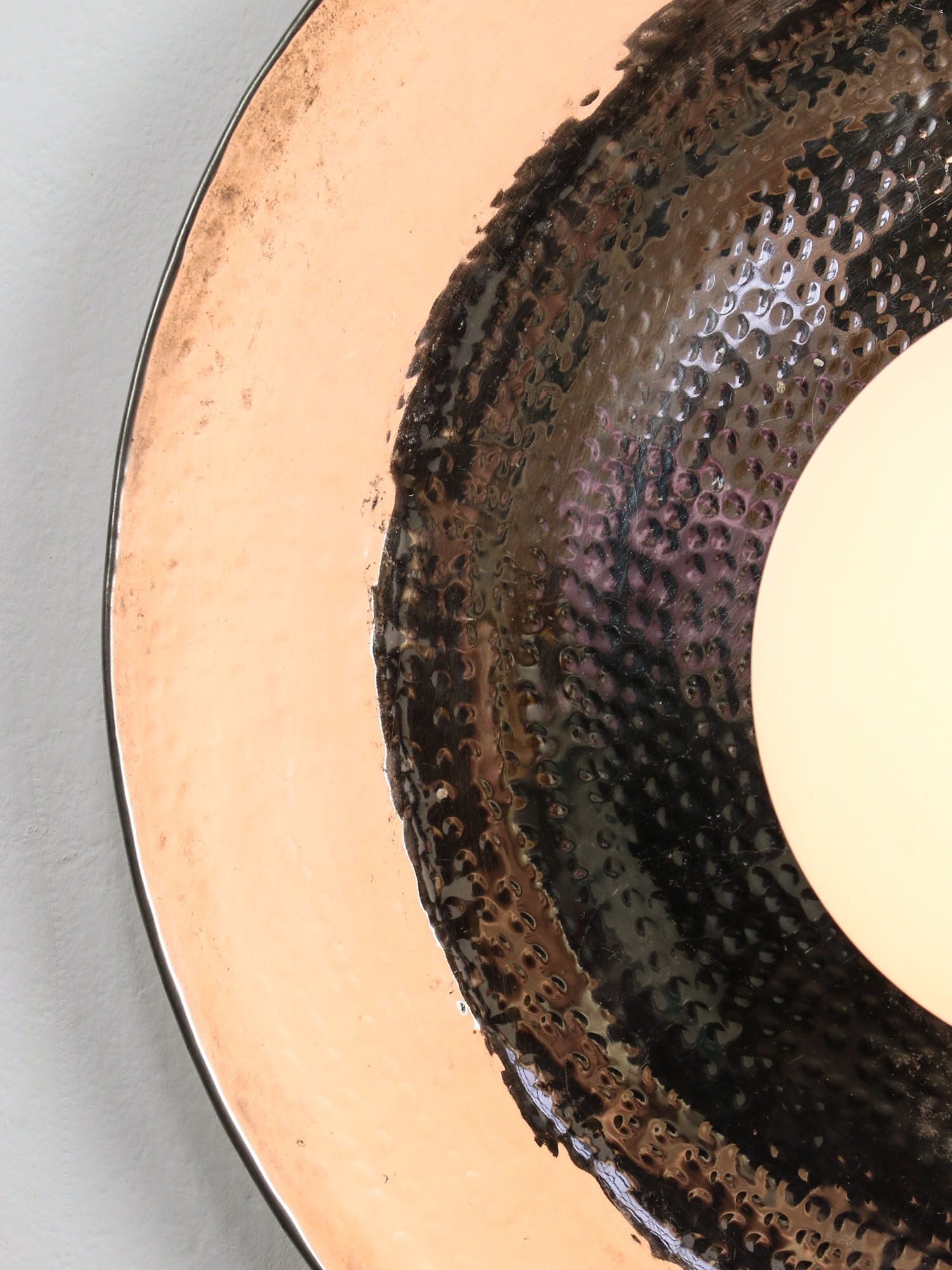 Vintage chrome eye wall lamp, 70s