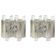 Pair of Large Murano Wall Sconces by Kalmar 'Fuente', Austria, 1960s