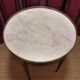 Louis XVI-style side table mahogany, marble