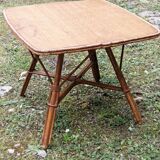 Square rattan coffee table