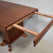 Table rectangulaire en acajou massif et plaqué 1930/1940