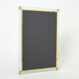 Italian mirror brass glass of Murano 1970s 87x127cm