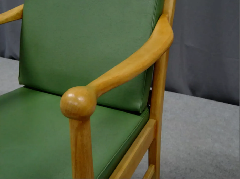 Oak wood armchair 1950