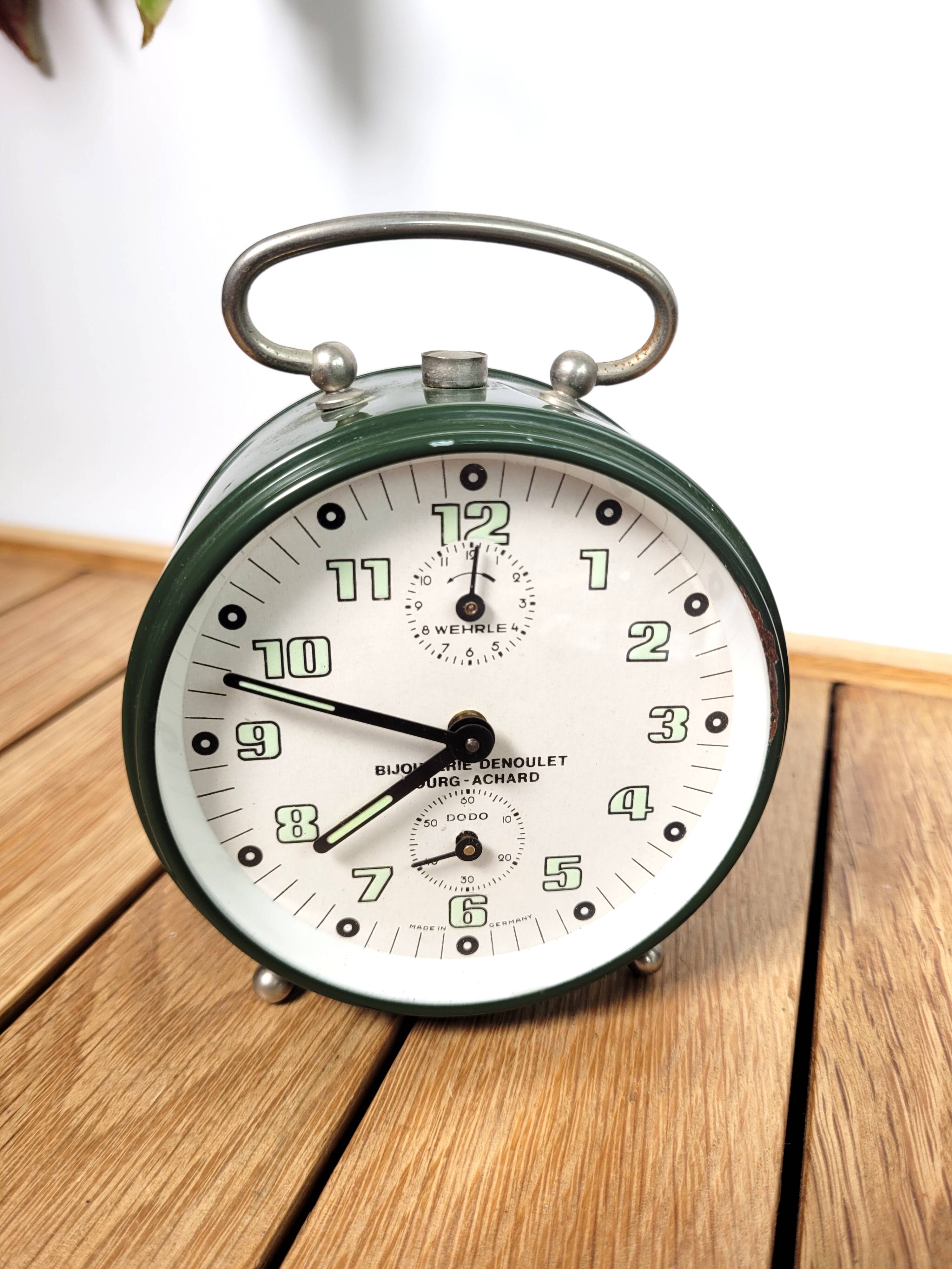 Vintage Wehrle mechanical alarm clock