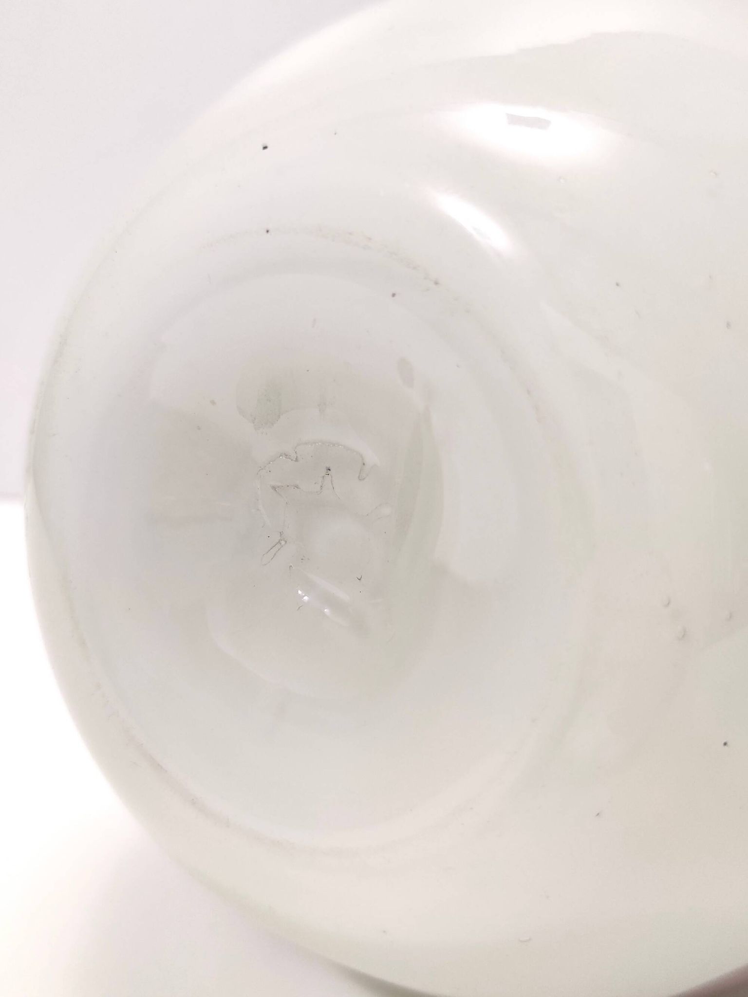 White Murano Glass Vase attr. to Dino Martens for Aureliano Toso