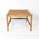 Table basse vintage en bambou marron clair Tablette Mid Century Vintage Rat
