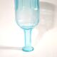 Vintage glass carafe in light blue blown glass 22cm