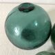 Boules en verre anciennes, flotteurs de filet de pêche