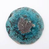 Set of decorative turquoise ceramics "Fond d'Atelier" - N.Lebrun - Belgium 1970s