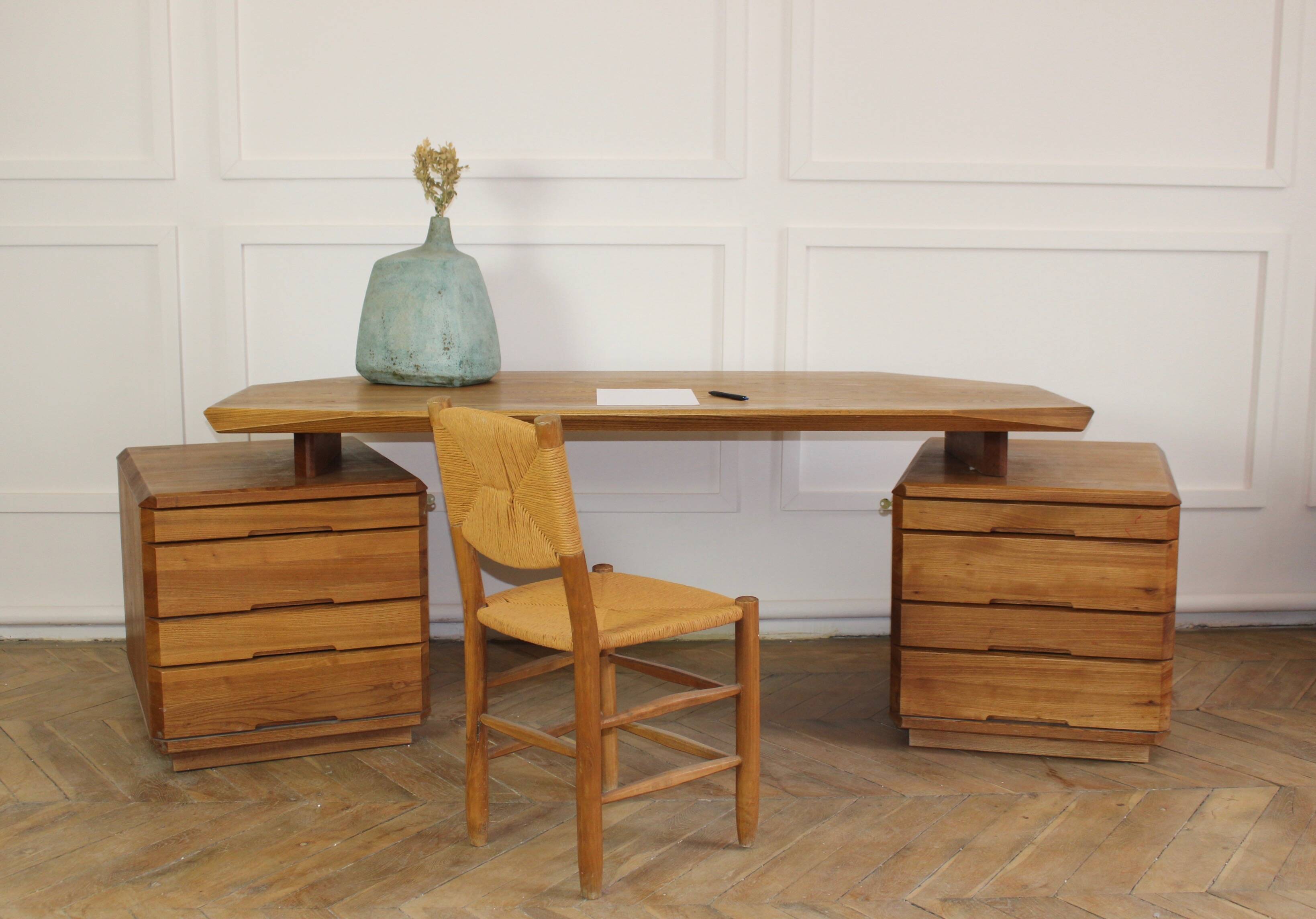 Pierre Chapo, large desk model B40, 1980