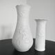 Set of 3 biscuit porcelain vases mid-century Manfred Frey Kaiser