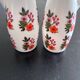 Pair of floral-decorated bottles