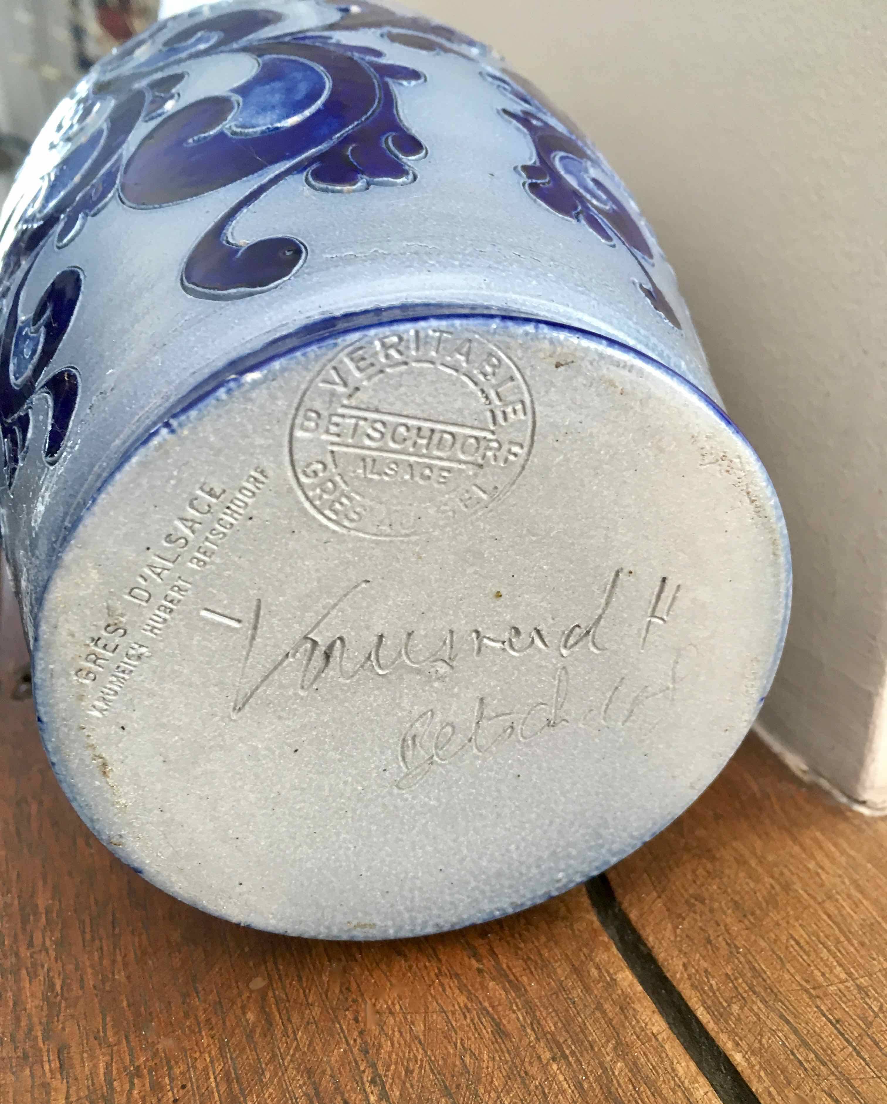 Vase Hubert Krumeich Bestchdorf Alsace