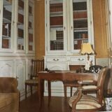 Library for 1 glass door style LouisXV