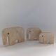Set de 3 figurines éléphants en travertin Fratelli Mannelli