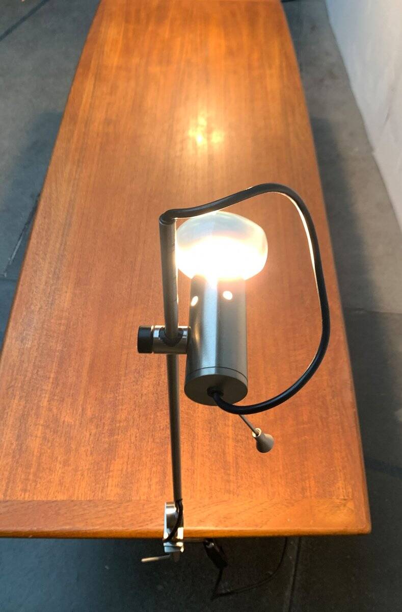 Italian table clamp lamp Model 255 by Tito Agnoli for Oluce, 1950s
