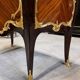 Jumping Commode in Marquetry and Gilded Bronzes Attributed to the House of Millet, 19th Century