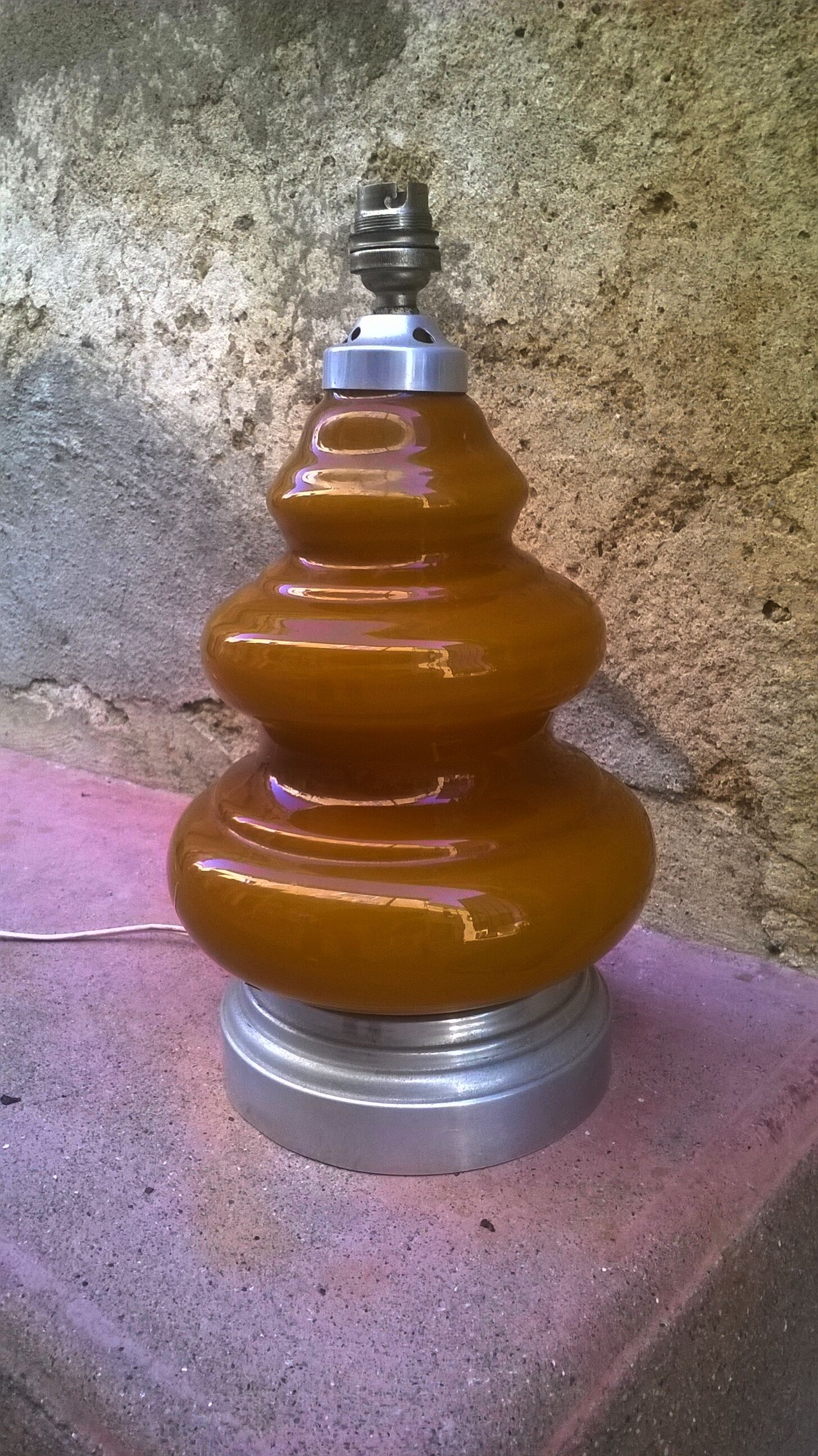 Vintage lamp base 1970