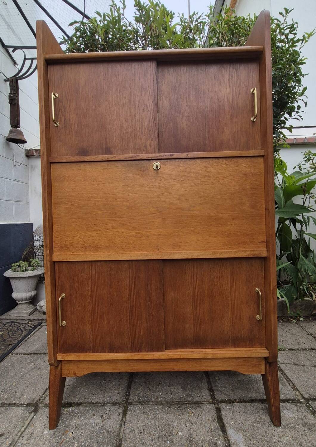 Oak secretary desk, 1960