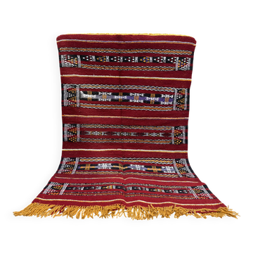 Tapis berbère marocain tissé à la main 100% laine