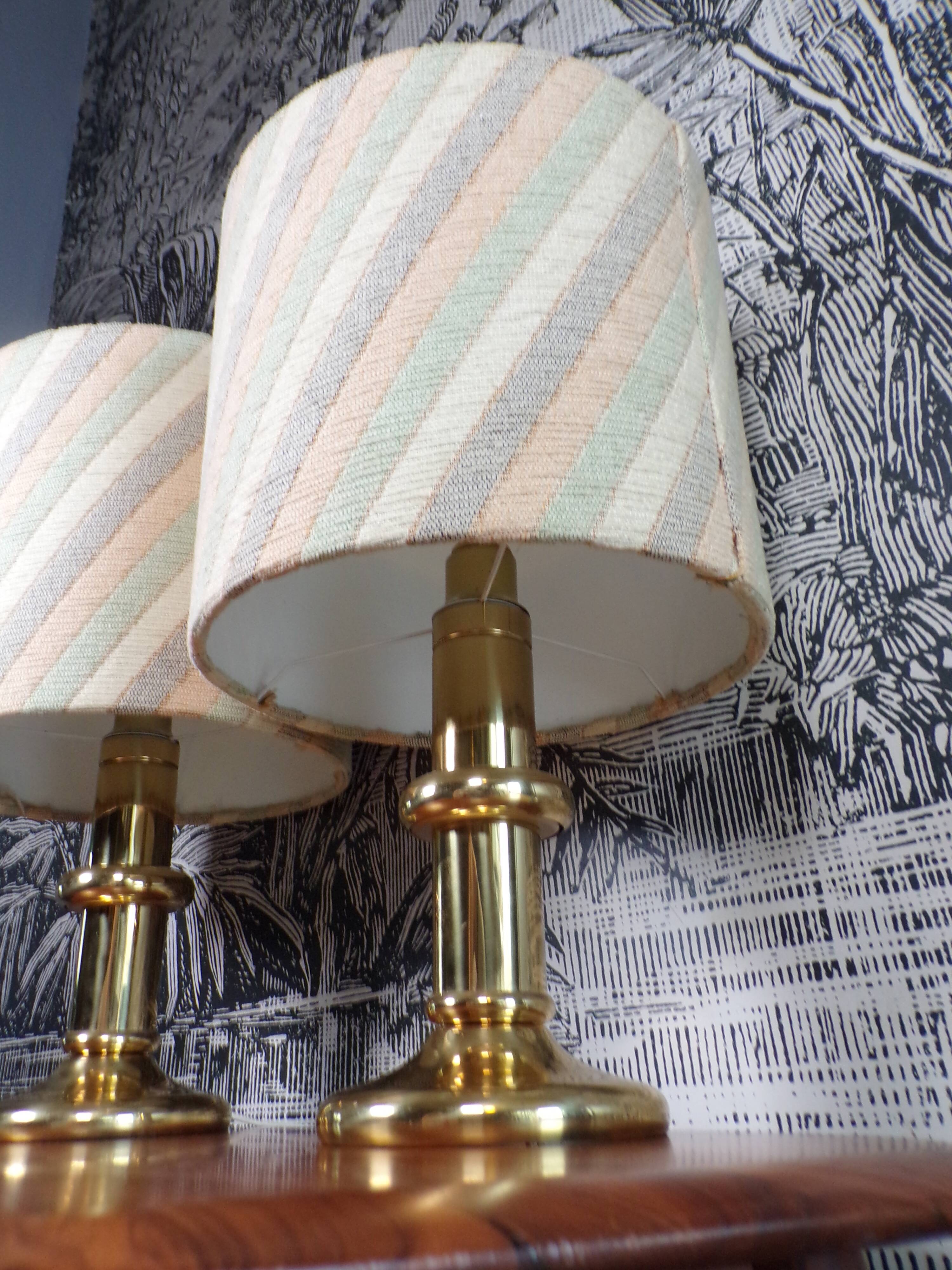 Pair of vintage Hoffknecht light lamps