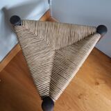 Mulched tripod stool