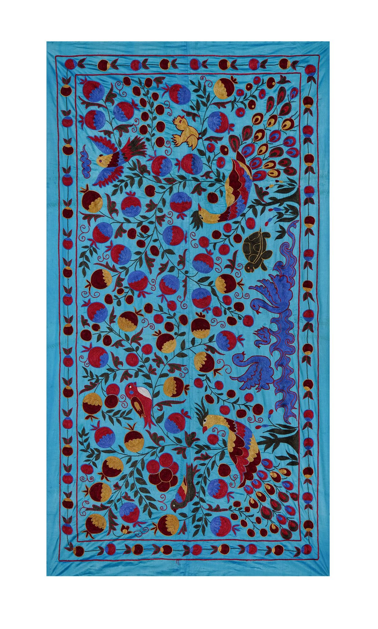 Tapis turc vintage noué à la main
