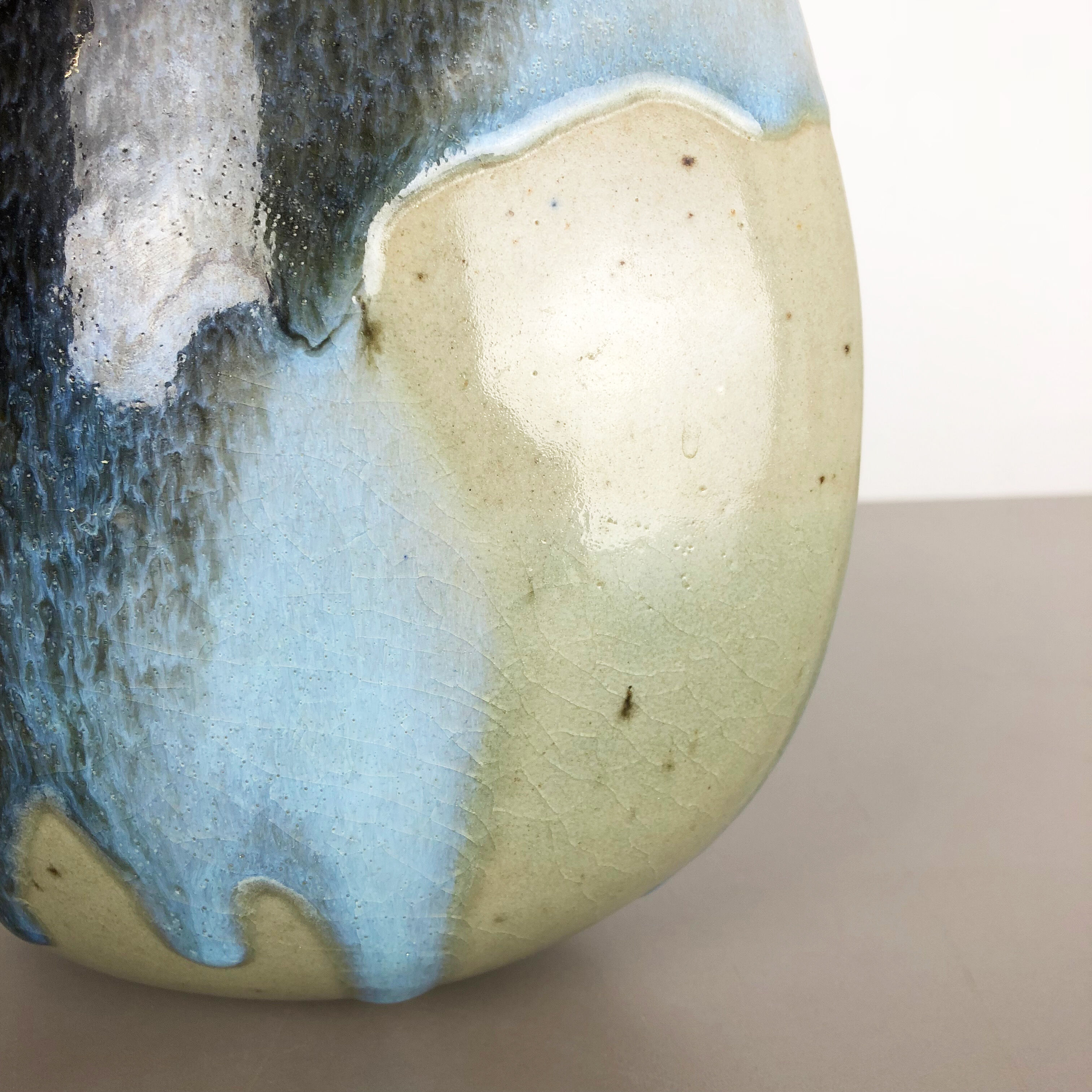 Abstract ceramic studio stoneware vase by Gotlind Weigel, Germany, 1960s