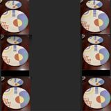 Set of 12 plates entirely handmade.