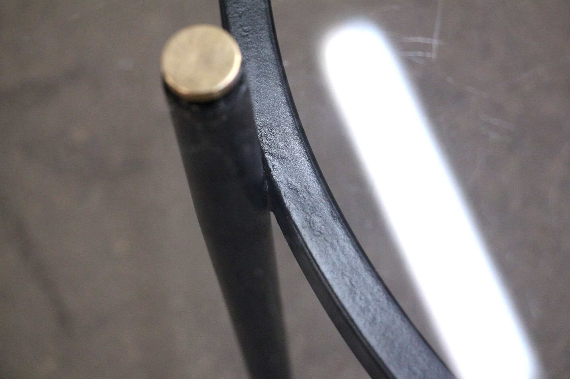 Round coffee table from the 1950s